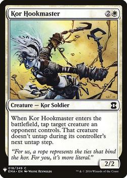 2020 Magic The Gathering Mystery Booster #018 Kor Hookmaster Front