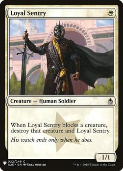 2020 Magic The Gathering Mystery Booster #022 Loyal Sentry Front