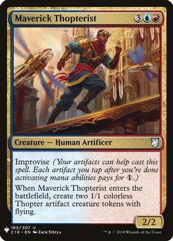2020 Magic The Gathering Mystery Booster #185 Maverick Thopterist Front