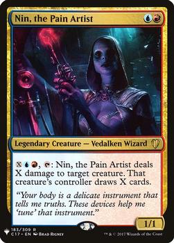 2020 Magic The Gathering Mystery Booster #183 Nin, the Pain Artist Front