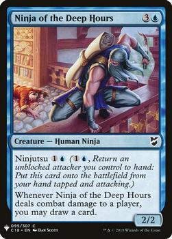2020 Magic The Gathering Mystery Booster #095 Ninja of the Deep Hours Front
