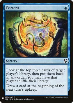 2020 Magic The Gathering Mystery Booster #097 Portent Front