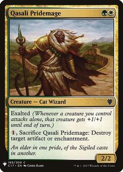2020 Magic The Gathering Mystery Booster #189 Qasali Pridemage Front