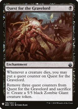 2020 Magic The Gathering Mystery Booster #156 Quest for the Gravelord Front