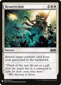2020 Magic The Gathering Mystery Booster #030 Resurrection Front