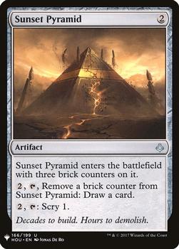 2020 Magic The Gathering Mystery Booster #166 Sunset Pyramid Front