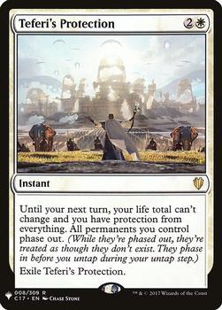 2020 Magic The Gathering Mystery Booster #008 Teferi's Protection Front