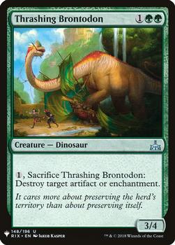 2020 Magic The Gathering Mystery Booster #148 Thrashing Brontodon Front