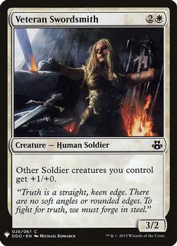 2020 Magic The Gathering Mystery Booster #028 Veteran Swordsmith Front