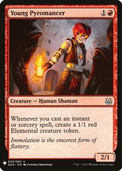2020 Magic The Gathering Mystery Booster #020 Young Pyromancer Front