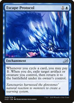 2020 Magic the Gathering Ikoria: Lair of Behemoths #48 Escape Protocol Front