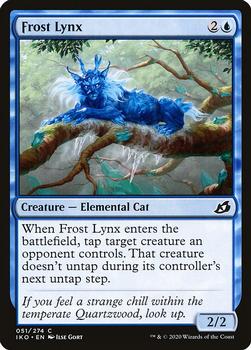 2020 Magic the Gathering Ikoria: Lair of Behemoths #51 Frost Lynx Front