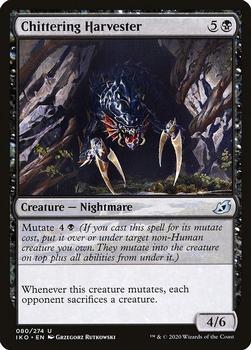 2020 Magic the Gathering Ikoria: Lair of Behemoths #80 Chittering Harvester Front