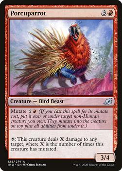 2020 Magic the Gathering Ikoria: Lair of Behemoths #128 Porcuparrot Front