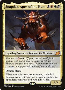 2020 Magic the Gathering Ikoria: Lair of Behemoths #209 Snapdax, Apex of the Hunt Front