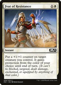 2020 Magic The Gathering Core Set 2021 #019 Feat of Resistance Front