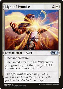 2020 Magic The Gathering Core Set 2021 #025 Light of Promise Front