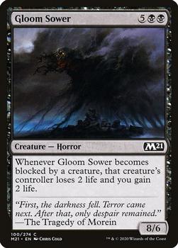 2020 Magic The Gathering Core Set 2021 #100 Gloom Sower Front