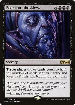 2020 Magic The Gathering Core Set 2021 #117 Peer into the Abyss Front