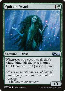 2020 Magic The Gathering Core Set 2021 #198 Quirion Dryad Front