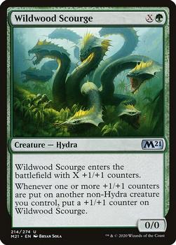 2020 Magic The Gathering Core Set 2021 #214 Wildwood Scourge Front