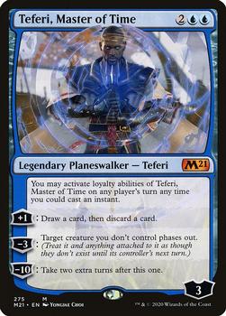 2020 Magic The Gathering Core Set 2021 #275 Teferi, Master of Time Front