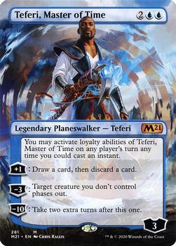 2020 Magic The Gathering Core Set 2021 #281 Teferi, Master of Time Front