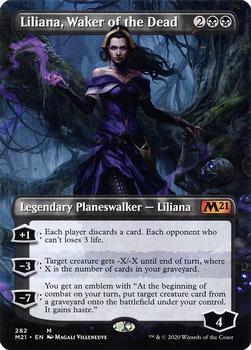 2020 Magic The Gathering Core Set 2021 #282 Liliana, Waker of the Dead Front
