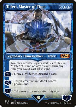 2020 Magic The Gathering Core Set 2021 #290 Teferi, Master of Time Front