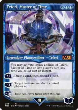 2020 Magic The Gathering Core Set 2021 #292 Teferi, Master of Time Front