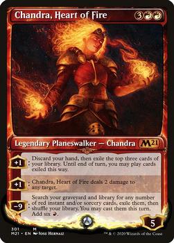 2020 Magic The Gathering Core Set 2021 #301 Chandra, Heart of Fire Front