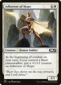 2020 Magic The Gathering Core Set 2021 #321 Adherent of Hope Front