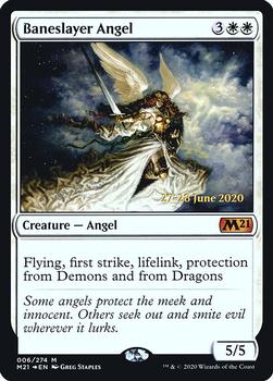 2020 Magic The Gathering Core Set 2021 - Date-stamped Promos #006 Baneslayer Angel Front