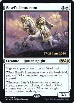 2020 Magic The Gathering Core Set 2021 - Date-stamped Promos #009 Basri's Lieutenant Front