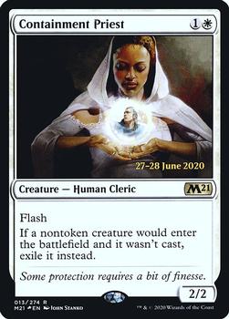 2020 Magic The Gathering Core Set 2021 - Date-stamped Promos #013 Containment Priest Front