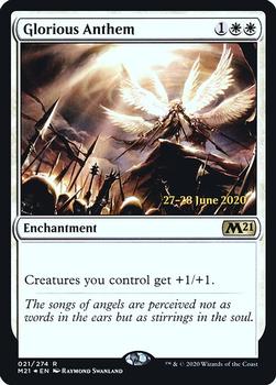 2020 Magic The Gathering Core Set 2021 - Date-stamped Promos #021 Glorious Anthem Front