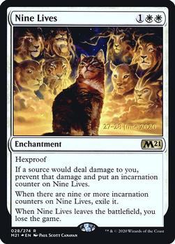 2020 Magic The Gathering Core Set 2021 - Date-stamped Promos #028 Nine Lives Front