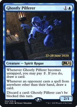 2020 Magic The Gathering Core Set 2021 - Date-stamped Promos #052 Ghostly Pilferer Front