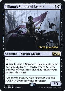2020 Magic The Gathering Core Set 2021 - Date-stamped Promos #110 Liliana's Standard Bearer Front