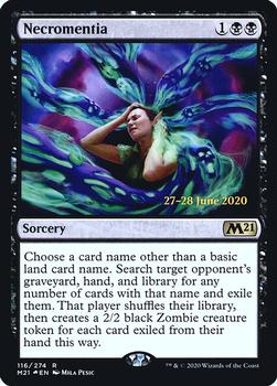 2020 Magic The Gathering Core Set 2021 - Date-stamped Promos #116 Necromentia Front