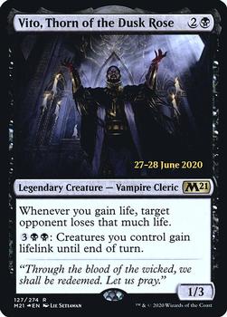 2020 Magic The Gathering Core Set 2021 - Date-stamped Promos #127 Vito, Thorn of the Dusk Rose Front