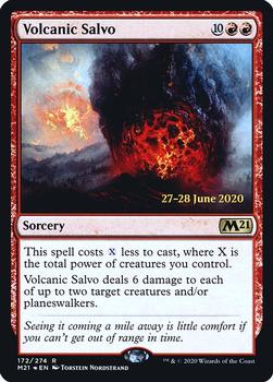 2020 Magic The Gathering Core Set 2021 - Date-stamped Promos #172 Volcanic Salvo Front