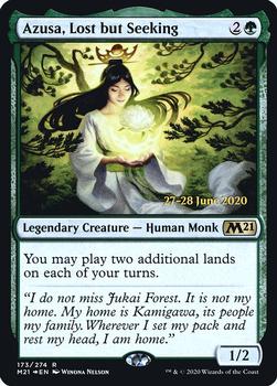 2020 Magic The Gathering Core Set 2021 - Date-stamped Promos #173 Azusa, Lost but Seeking Front