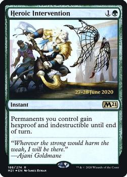 2020 Magic The Gathering Core Set 2021 - Date-stamped Promos #188 Heroic Intervention Front