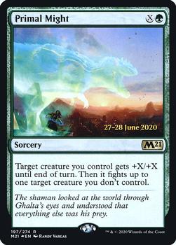 2020 Magic The Gathering Core Set 2021 - Date-stamped Promos #197 Primal Might Front