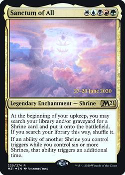 2020 Magic The Gathering Core Set 2021 - Date-stamped Promos #225 Sanctum of All Front