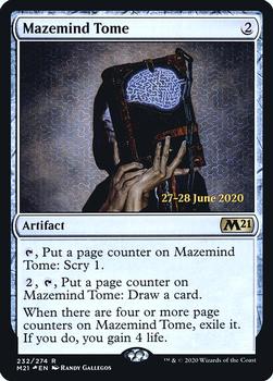 2020 Magic The Gathering Core Set 2021 - Date-stamped Promos #232 Mazemind Tome Front