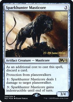 2020 Magic The Gathering Core Set 2021 - Date-stamped Promos #240 Sparkhunter Masticore Front