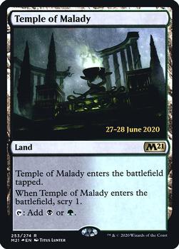 2020 Magic The Gathering Core Set 2021 - Date-stamped Promos #253 Temple of Malady Front