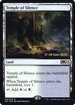 2020 Magic The Gathering Core Set 2021 - Date-stamped Promos #255 Temple of Silence Front
